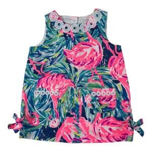 Lilly Pulitzer Flamingo Baby Shift Dress 12 18 mo